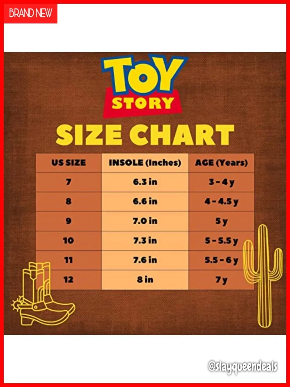 Kids Cowboy Boots Faux Leather Western Woody Jessie Toy Story Boots